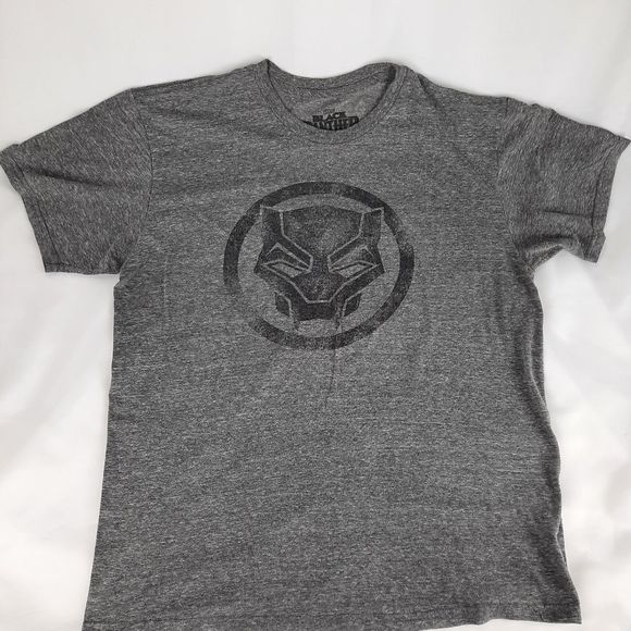 Marvel Black Panther gray t-shirt tee graphic T size large short sleeve - Picture 7 of 7